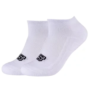 Skechers 2PPK Basic Cushioned Sneaker Socks SK43024-1000, Unisex, Białe, skarpetki, bawełna, rozmiar: 39-42