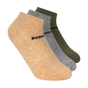 Skechers 3 Pack Boys' Low Cut Cotton skarpety - Musztardowy