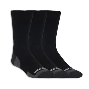 Skechers 3 Pack Half Terry Crew skarpety - Czarny