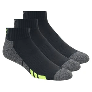 Skechers 3 Pack mężczyźni's Half Terry Quarter Crew skarpety - Czarny