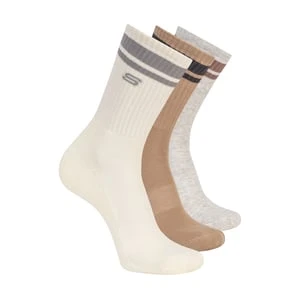 Skechers 3 Pack mężczyźni's Lifestyle Crew skarpety - Naturalny/Wielokolorowy