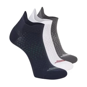 Skechers 3 Pack mężczyźni's Low Cut skarpety - Niebieski/Szary