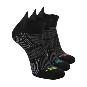 Skechers 3 Pack mężczyźni's Performance Low Cut Pattern skarpety - Czarny