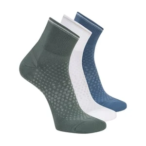 Skechers 3 Pack mężczyźni's Performance Running Quarter skarpety - Zielony/Wielokolorowy