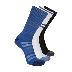 Skechers 3 Pack mężczyźni's Reflective Performance Crew skarpety - Niebieski/Czarny