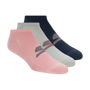 Skechers 3 Pack No Show Stretch skarpety - Rozowy/Granatowy