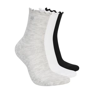 Skechers 3 Pack Womężczyźni's Ankle Lettuce skarpety - Jasny Szary