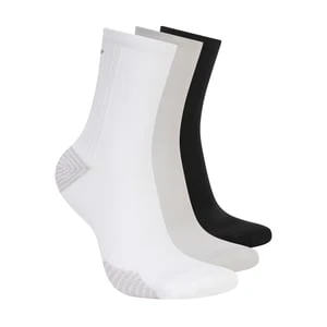 Skechers 3 Pack Womężczyźni's Half Terry Low Crew skarpety - Bialy/Szary