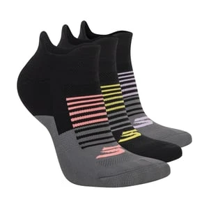 Skechers 3 Pack Womężczyźni's Performance Low Cut skarpety - Czarny/Szary