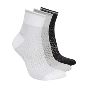 Skechers 3 Pack Womężczyźni's Reflective Performance Quarter skarpety - Bialy/Szary