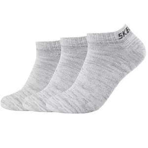 Skechers 3PPK Mesh Ventilation Socks SK43022-9304, Unisex, Szare, skarpetki, bawełna, rozmiar: 35-38