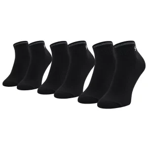 Skechers 3PPK Mesh Ventilation Socks SK43022-9999, Unisex, Czarne, skarpetki, bawełna, rozmiar: 35-38