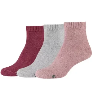 Skechers 3PPK Wm Casual Quarter Socks SK42005-4300, Damskie, Wielokolorowe, skarpetki, bawełna, rozmiar: 39-42