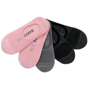 Skechers 5 Pack Womężczyźni's Liner skarpety - Rozowy