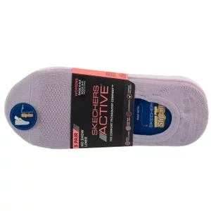 Skechers 5pk Microfiber Liner Socks S113836-PRLV, Damskie, Fioletowe, skarpetki, nylon, rozmiar: 36-40