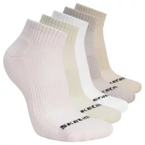Skechers 5pk Unisex 1/2 Terry Qtr Crew S602095-680, Unisex, Różowe, skarpetki, poliester, rozmiar: 39-42