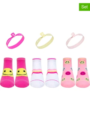 Skechers 6-częściowy zestaw w kolorze jasnoróżowo-biało-różowym rozmiar: 36-38