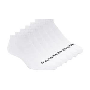 Skechers 6 Pack Core Low Cut L skarpety - Bialy