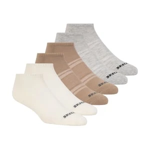 Skechers 6 Pack Core Low Cut L skarpety - Naturalny/Wielokolorowy