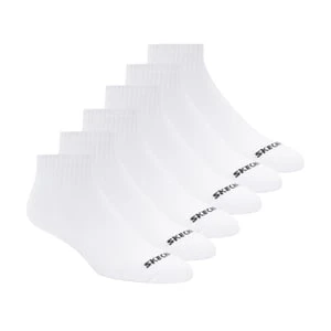 Skechers 6 Pack Core Quarter M skarpety - Bialy