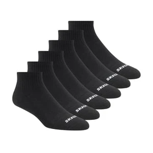 Skechers 6 Pack Core Quarter M skarpety - Czarny