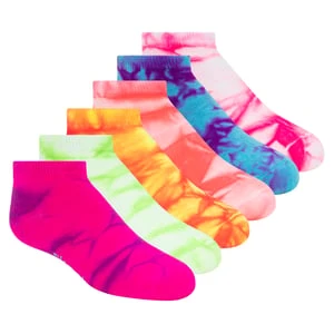 Skechers 6 Pack Girls' Tie Dye Fashion skarpety - Wielokolorowy