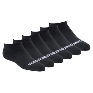 Skechers 6 Pack No Show Cotton skarpety - Czarny