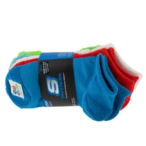 Skechers 6pk Boys Dino Terry Socks S601256-MULT, Dla chłopca, Wielokolorowe, skarpetki, nylon, rozmiar: 27,5-35,5