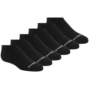 Skechers 6pk Core Lowcut Lg Socks S118209-BLK, Unisex, Czarne, skarpetki, poliester, rozmiar: 35-38