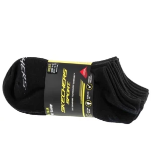 Skechers 6pk Men Mn Cotton Nshw Socks S117809-BLK, Męskie, Czarne, skarpetki, bawełna, rozmiar: 41-46