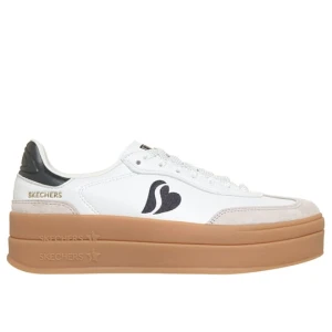 Skechers Academy HI - Stacked Hearts - Bialy / Czarny