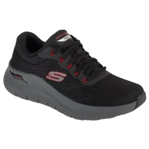 Skechers Arch Fit 2.0 232700-BKRD, Męskie, Czarne, buty sneakers, przewiewna siateczka, rozmiar: 41