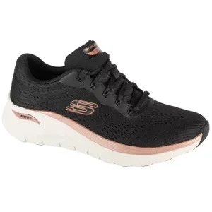 Skechers Arch Fit 2.0 - Glow The Distance 150067-BKRG, Damskie, Czarne, buty sportowe, przewiewna siateczka, rozmiar: 36