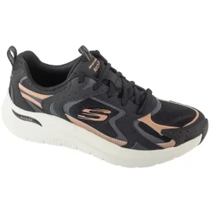 Zdjęcie produktu Skechers Arch Fit 2.0 - Vintage Luxe 150332-BKRG, Damskie, Czarne, buty sneakers, skóra naturalna, rozmiar: 36