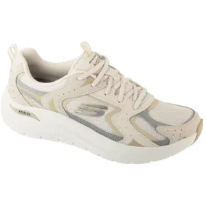 Skechers Arch Fit 2.0 - Vintage Luxe 150332-NAT, Damskie, Białe, buty sneakers, skóra naturalna, rozmiar: 36,5