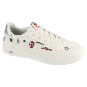 Skechers Arch Fit Arcade - Rolling Stones 190000-WHT, Damskie, Białe, buty sneakers, skóra syntetyczna, rozmiar: 36