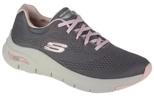 Skechers Arch Fit-Big Appeal 149057-GYPK, Damskie, Szare, buty sneakers, przewiewna siateczka, rozmiar: 36