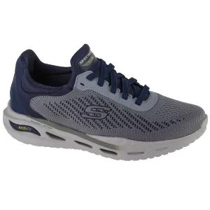 Skechers Arch Fit Orvan - Trayver 210434-GYNV, Męskie, Szare, buty sneakers, tkanina, rozmiar: 41