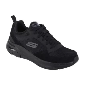 Skechers Arch Fit - Servitica 232101-BBK, Męskie, Czarne, buty sneakers, tkanina, rozmiar: 41