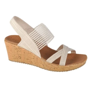 Skechers Beverlee High Tea 31723-NAT, Damskie, Białe, sandały, syntetyk, rozmiar: 38