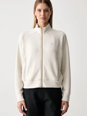 Skechers bluza rozpinana damska z wiskozą COZY LUXE JACKET beżowy