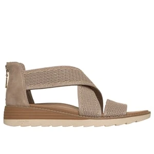 Skechers BOBS Arch Fit Oasis - Cozy Glam - Szarobrazowy