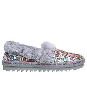 Skechers BOBS Cozy Kiss - Bundled Bark - Szary / Wielokolorowy