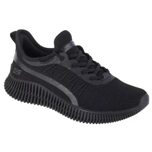 Skechers Bobs Geo-New Aesthetics 117417-BBK, Damskie, Czarne, buty sneakers, tkanina, rozmiar: 35,5