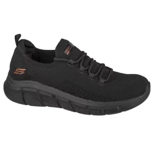 Skechers Bobs Sport B Flex-Color Connect 117121-BBK, Damskie, Czarne, buty sneakers, tkanina, rozmiar: 35,5