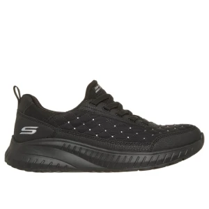 Skechers BOBS Sport Squad Chaos - Cozy Fit Crystal Rain - Czarny
