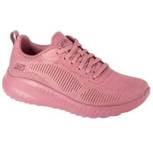 Skechers Bobs Squad Chaos - Face Off 117209-RAS, Damskie, Różowe, buty sneakers, tkanina, rozmiar: 36