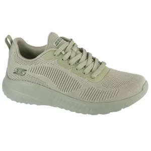 Skechers Bobs Squad Chaos - Face Off 117209-SAGE, Damskie, Szare, buty sneakers, tkanina, rozmiar: 36