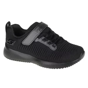 Skechers Bobs Squad-Charm League 85686L-BBK, Dla dziewczynki, Czarne, buty sneakers, tkanina, rozmiar: 28