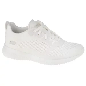 Skechers Bobs Squad Tough Talk 32504-WHT, Damskie, Białe, buty sneakers, tkanina, rozmiar: 37,5